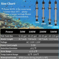 hygger 200W Titanium Aquarium Heater for Salt Water and Fresh Water, Digital Submersible Heater with External IC Thermos
