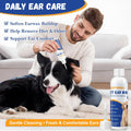 GIFTMISSU 4 fl oz Dog Ear Cleaner Solution, Gentle Ear Wash for Dogs and Cats, Pet Ear Cleaner for Routine Ear Cleaning and Care, Ideal for Regular Pet Grooming Use
