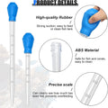 2 Pieces Aquarium Coral Feeder with 2 Pieces Stainless Steel Straight and Curved Feeding Long Tweezers, Acrylic Coral Sp