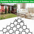 24 Pack Scat Mat for Cats , Cat Spike Deterrent Mats with 20 U-Shaped Stakes, Indoor Outdoor Pet Training Mat for Cats &