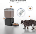 Automatic Dog Feeder - 8L/34 Cups Large Capacity Automatic Cat Food Dispenser with LCD Screen, Large Food Tray, Battery 