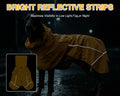 Skmeditec Dog Raincoat with Hood, Waterproof Puppy Rain Coat, Windproof Breathable Jacket with Mesh Lining, Outdoor Hiki
