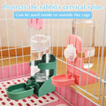 kathson Rabbit Water Dispenser for Cage 17 Oz Hanging Guinea Pig Water Bottle No Drip Gravity Automatic Bunny Water Bott