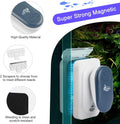 AQQA Aquarium Strong Magnetic Cleaner Brush, Fish Tank Glass Algae Magnet Cleaning Tool Floating Cleaner Scrubber Brush 