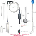 Aquarium Siphon Vacuum Kit with Turkey Baster, Fish Net for Tank Cleaning