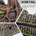 Aquarium Decorations Large Fish Tank Ornament Reptile House Shelter Decor Aquarium Hides with Betta Cave Temple Ruins Tr