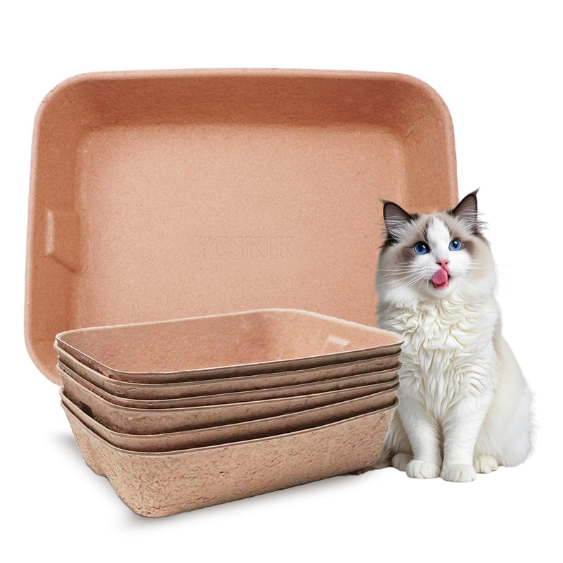 Disposable Cat Litter Box, Sturdy and Durable, Extra Thick, Large Size - 16.2