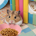 3 Pcs Guinea Pig Food Bowl Heart Hamster Food Water Bowl Plate Plastic Anti-Turning Water Dish Gerbil Drinking Bowls for