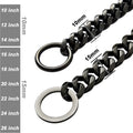 Durable Walking Dog Training Collar, Strong Stainless Steel Chain for Pitbull German Shepherd and Large Dogs.