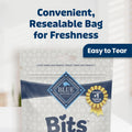 Blue Buffalo Bits Soft Dog Treats for Training, Made with Natural Ingredients & Enhanced with DHA, Beef Recipe, 19-oz Bag