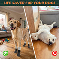 EXPAWLORER Anti Slip Dog Socks to Prevent Licking Paws,Anti Off Dog Booties for Hardwood Floors with Inner Grips,Dog Boo