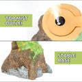 Reptile Humidifier Fogger, Bamboo Trunk Humidifier with Top Mist Outlet, 1000ml Detachable Terrarium Humidifier Reptile 
