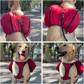 Lovelonglong Dog Backpack for Hiking, Multifunctional Dog Day Pack Zippered Travel Dog Saddle Bag Outdoor Hiking Backpac