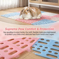 Lyellfe 12 Pack Plastic Rabbit Cage Mat with Snap Joint