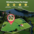 GPS Wireless Dog Collar Fence System - No Monthly Fee App Control, Custom Polygon Boundary & Remote Training, Free Phone