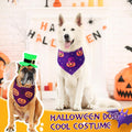 Abbylike 50 Pcs Halloween Dog Bandanas Bulk, Pumpkin Ghost Bat Skull