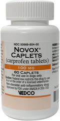 NOVOX® (CARPROFEN Tablets) CAPLETS 100MG 60 CT