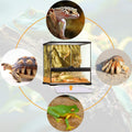 Aiicioo Reptile Heating Pad - 6x8Inch Hermit Crab Heater Heat Mat for Reptiles Snake Lizard Terrarium 8 Watt 2Pack