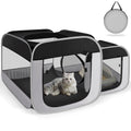 Tailtastic Large Cat Playpen with Separate Areas,Outdoo&Indoor Cat Enclosures,Portable Pet Playpen for Indoor Cats,Puppy and Small Animals, Dog Playpen with Carrybag.