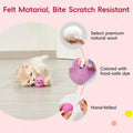 Potaroma 12 Pcs Quiet Play Felt Cat Ball Toys with Catnip Inside, Cat Kicker Exercise Toys, Fun Colorful Kitty Kitten Toys 1.6 Inches