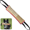 ToLanbbt Dog Tug Toy, Dog Bite Jute Pillow Pull Toy with 2 Strong Handles, Perfect for Tug of War, Puppy Training Intera