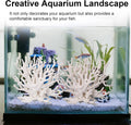 Tinoaly 2pcs Fish Tank Decorations, White Coral Reef Decor