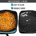PetAmi Collapsible Dog Bowls 2 Pack, Food and Water Bowls Travel Set, Blue