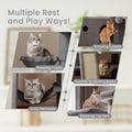 SHA CERLIN 65in Larger Cat Tree Tower Condo for Indoor Kitties/Multi-Level Furniture Activity Center with Wide Base/Cozy
