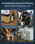 Pawfly USB Rechargeable Bait Aerator for Fishing, Portable Oxygen Pump for 5 to 100 Gallon Buckets, Livewells and Minnow