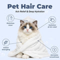 Cat Waterless Shampoo & Conditioner 2-in-1 for Cats & Kittens, No-Rinse Dry Bath Foam with Oatmeal, Aloe & Silk Protein,