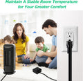 Adjustable Thermostat, Briidea Plug in Heating & Cooling Thermostat with LED Indicator, Compatible with Space Heater, Wi