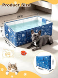 CHEERON Collapsible Dog Bathtub Non-Slip Pet Bath Tub Puppy Wash Shower