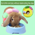 Rabbit Cat Cone Collar Soft,Adjustable Cat Recovery Wound Healing Accessory,Cats Cones to Stop Licking,for Chinchilla,Guinea Pigs,Bunny,Kitten Donuts Collar After Surgery(X-Small)