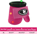 Horse Bell Boots for Outdoor Sports(Raspberry, XL)
