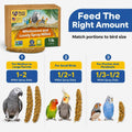 Birds LOVE 1 LB Wholesome Spray Millet for Birds – USA Grown, Natural Sun-Dried Millet Sprays – Thick Seed-Rich Clusters for Parakeets, Budgies, Cockatiels, Conures, Finches & Parrots