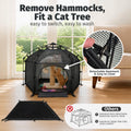 EighteenTek® Catio Outdoor Cat Enclosure 3-Tier Pop up Cat Tent Playpen | Portable Kitten Catio Tower | Pet Playpen Indoor/Outdoor Cats Enclosed | Play Tents for Patio Balcony Courtyard Camping