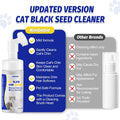 Ninibabie Cat Black Seed Cleaner,Remove Chin Blackheads,Cat Chin Grooming Wash,2-in-1 Wash and Brush for Stubborn Dirt,Cruelty-Free and Freshness 5.07 fl.oz