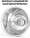 REPTI ZOO Reptile Light Fixture with Dimming Thermostat, 5.5 Inch Deep Dome Lamp Fixture with Temperature Controller for