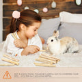 Bissap 700g/1.5Ib Sweet Bamboo Chew Sticks for Rabbits, Bunny Chewing Sticks for Rabbits Hamster Chinchilla Guinea Pigs 