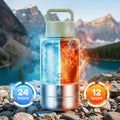 32oz 3-in-1 Dog Water Bottle Stainless Travel Cup with 2 Bowls