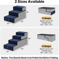 Veehoo Dog Stairs for Bed Couch Large Dogs Extra Wide 20", Pet Steps 24" H