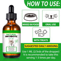 NenMaoKeNu 60ML Antibiotics for Cats, Premium Cat Antibiotics Supplement, Cats Multivitamin, Natural Antibiotic for Cats, Cat Antibiotic, Cat Antibiotics Supports Immune & Cats Allergy Relief-2 Fl Oz