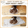 Cat Food Mat, Silicone Non Slip Dog Bowl Mat Waterproof Cat Feeding Mat Stop Food Spills and Water Messes Out to Floor P