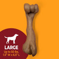 Nylabone Strong Chew Femur Bone Dog Toy Made with Real Bison & Venison