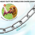 Heavy Duty Dog Chain for Yard-15FT Metal Dog Chain Leash Chew Proof,Long Dog Lead for Outside with Strong Swivel Hook,Ou
