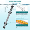 hygger Submersible Aquarium Heater, 100W 150W 200W 300W Adjustable Fish Tahk Heater with Temperature Controller, LED Dis