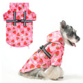BEAUTYZOO Dog Raincoat Hooded with Harness Built-in for Small Medium Large Dogs Girls Boys, Dog Rain Jacket Slicker Poncho, Waterproof Dogs Rain Coat Clothes for Winter Rainy Snowy Days, Pink S