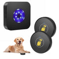 TECKNET Dog Door Bell, Dog Bells to Go Outside with 55 Melodies, 1000 Feet Range, 5 Volume (0-120dB) & 2 Modes, IP65 Waterproof, Dog Bell with 1 Receiverand 2 Transmitters, Black