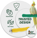Sweet Feet and Beak Comfort Grip Safety Bird Perch, Large Pedicure Perch