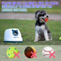 WIGGLYTAIL Automatic Ball Launcher for Dogs, Dog Fetch Ball Thrower Launcher, 4 Adjustable Distances, Interactive Pet Self Playing for Small Dogs and Puppies with 9 Balls (2 inches)